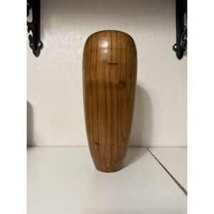 Vintage‎ Wood Vase Signed Redwood R L Phillips